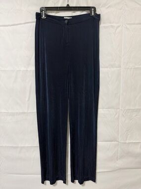 Chico's Midnight Navy Wide-Leg Pull-On Dress Pants